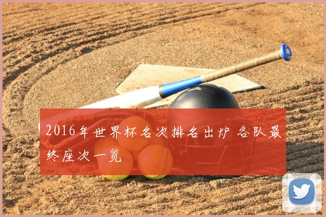 2016年世界杯名次排名出炉 各队最终座次一览